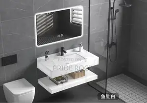 Cabinet Basin With Led Mirror and Mixture Tap