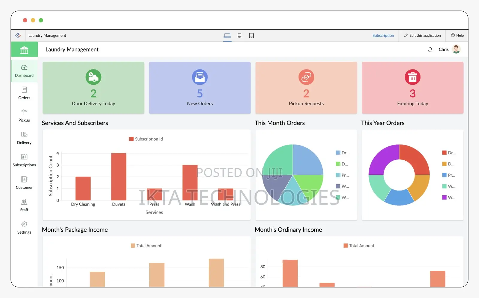 Laundry Management App / Software Development