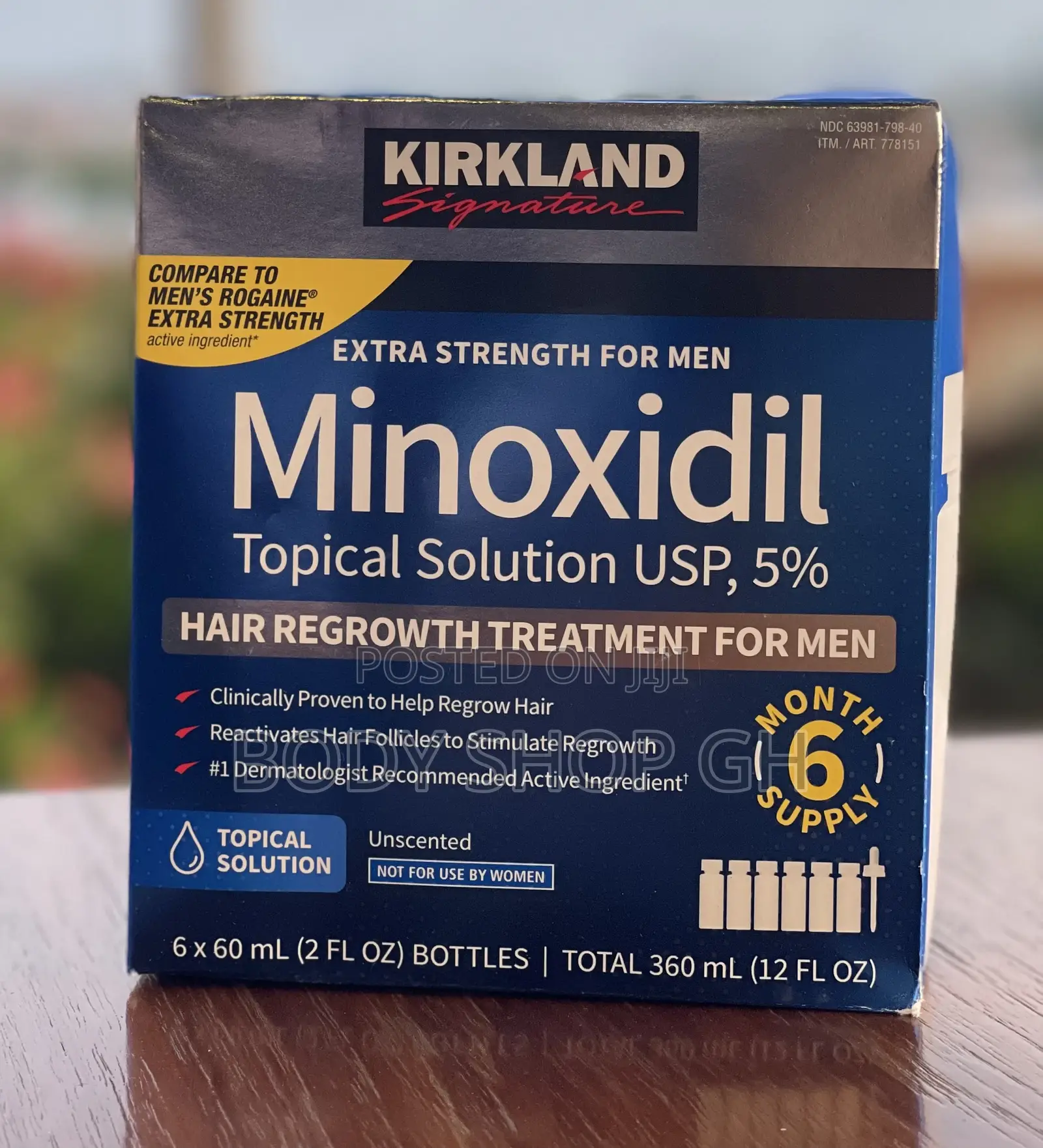 Original Kirkland Minoxidil 5% / New Type / Made in Isreal