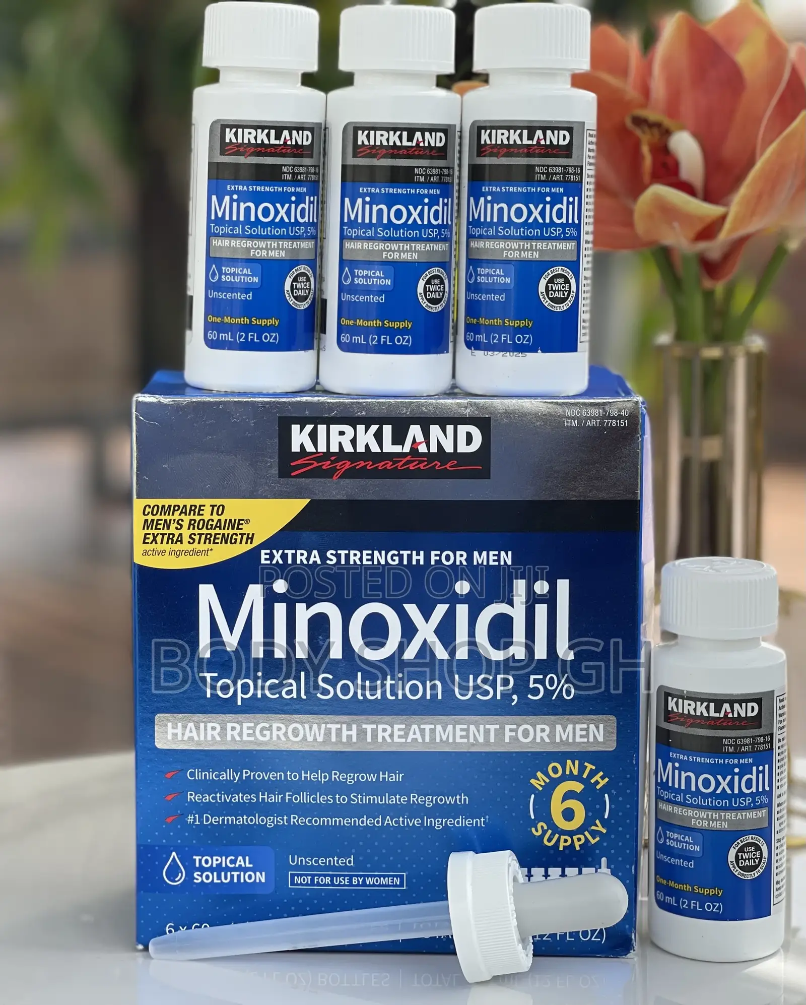 Undiluted Kirkland Minoxidil 5% / New Type / Made in Isreal