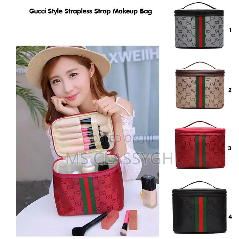 Cosmetic Bags Square Pattern Men Woman Makeup Bag Travel