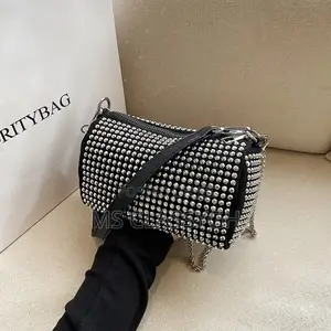 Clutch Diamond Crossbody Femme Women Luxury Leather Handbag