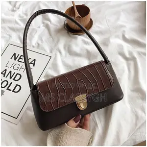 Casual Lady Underarm Handbag Stone Pattern Shoulder Bag Lady