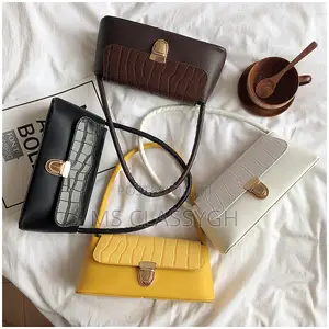 Casual Lady Underarm Handbag Stone Pattern Shoulder Bag Lady