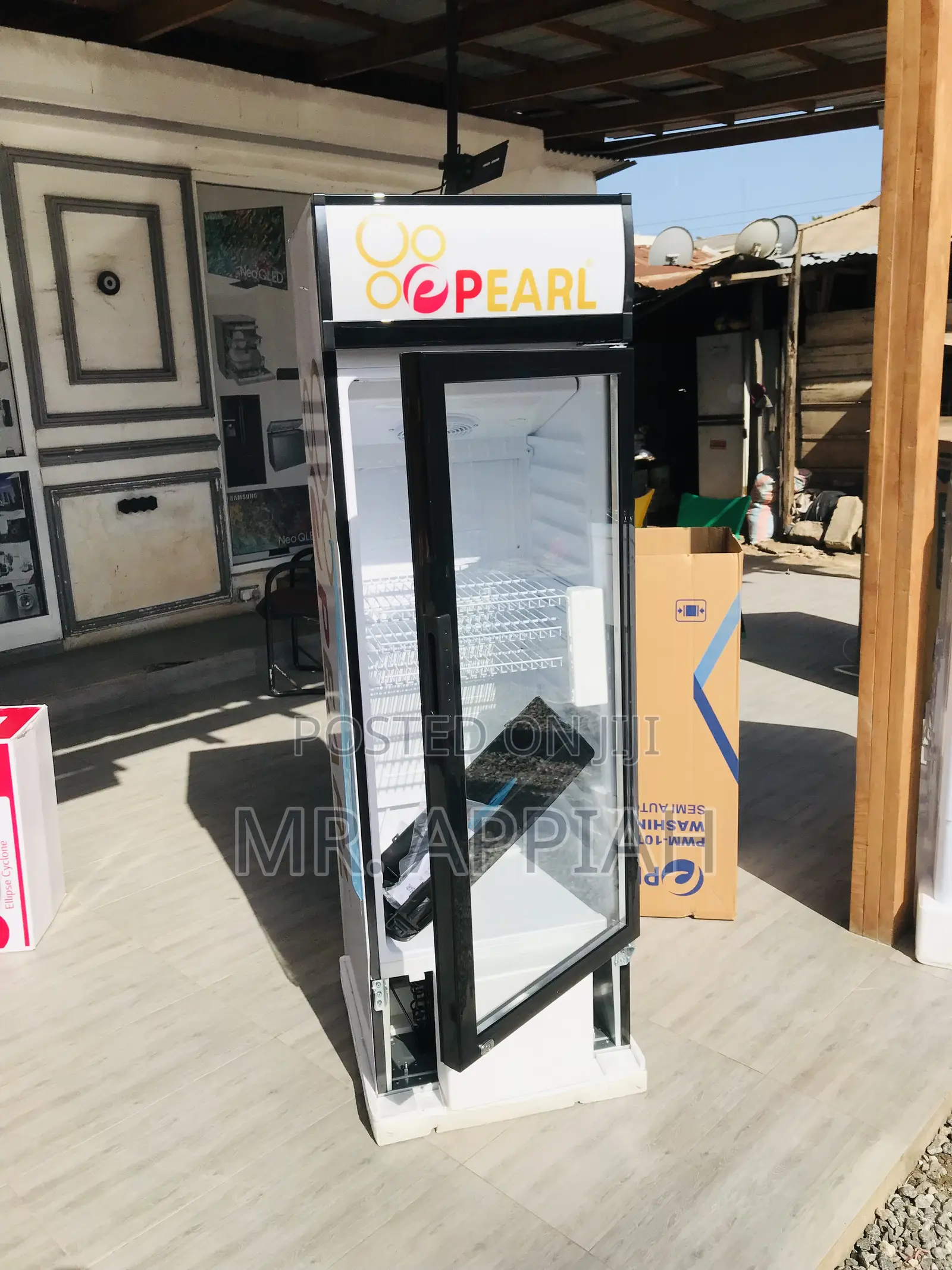 Affordable Pearl PVC-316-2b Single Door Display Fridge.
