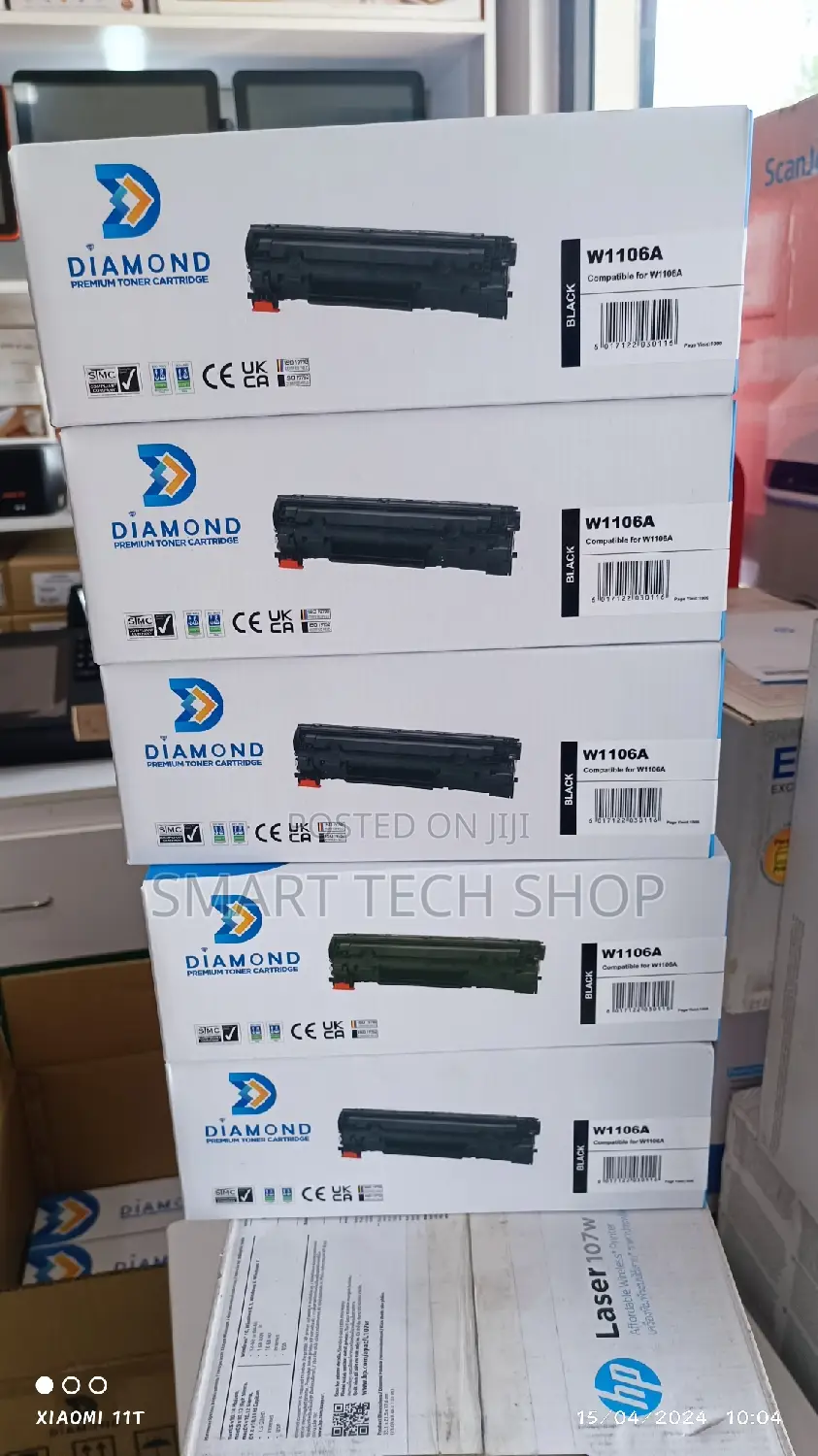 W1106A Laser 107a/107w/MFP 135a/ 135w/137fnw/137fwg; Black