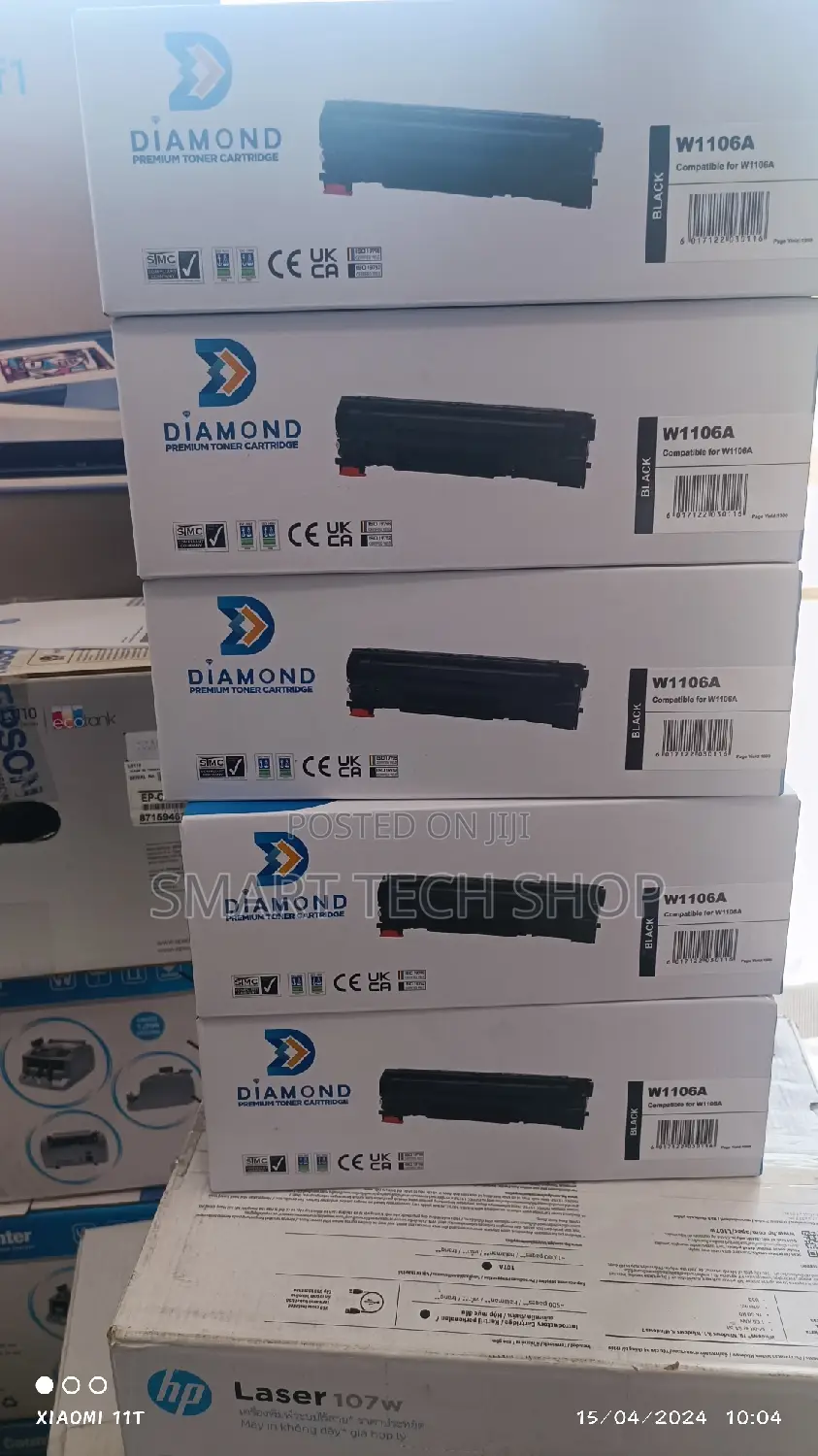 W1106A Laser 107a/107w/MFP 135a/ 135w/137fnw/137fwg; Black