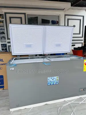 Dynamic Sleek Grey Double Door Chest Freezer Pearl Pacf610
