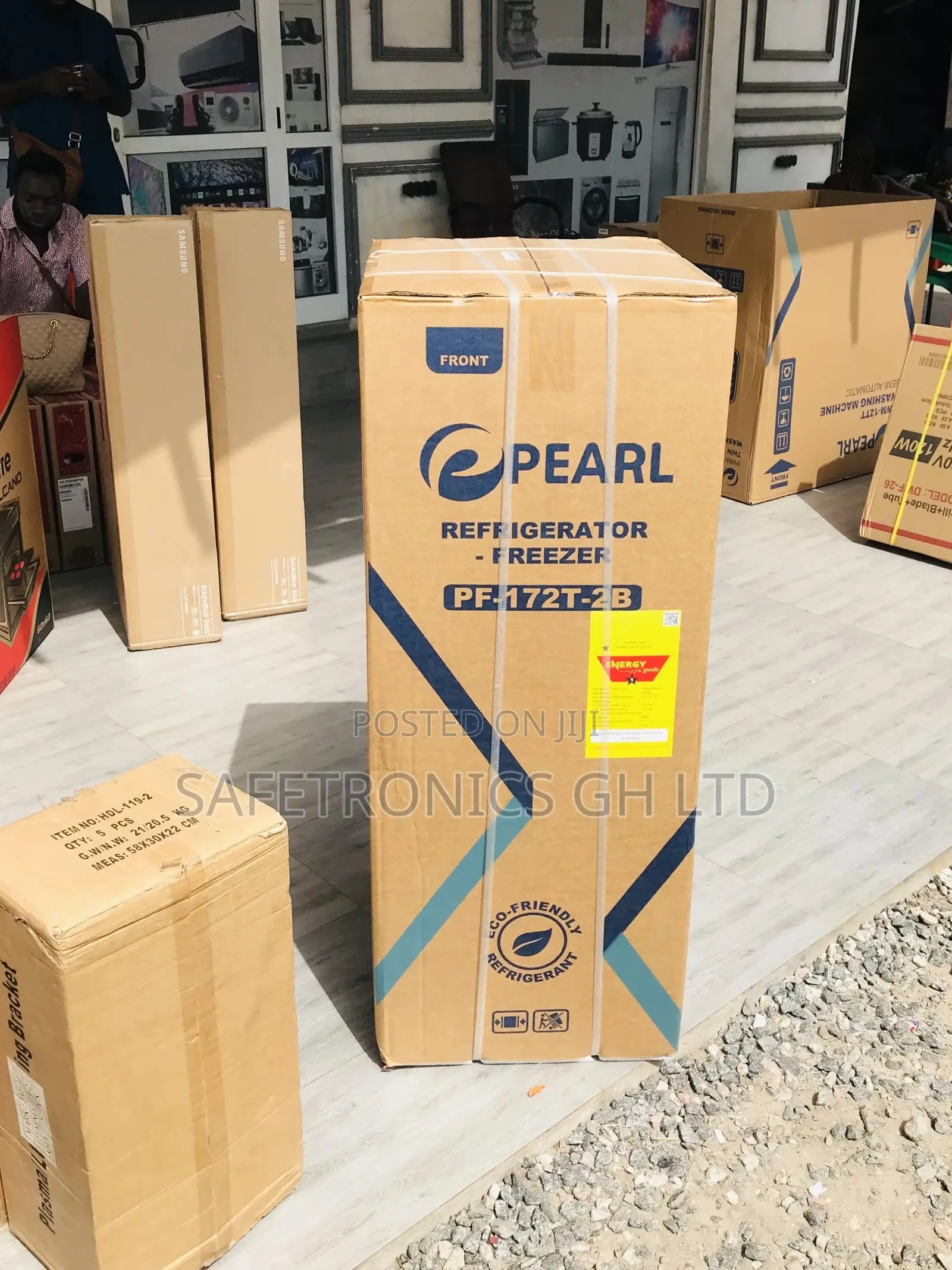 PF-17T Doubledoor Pearl Gray Topfreezer Electric Fridge