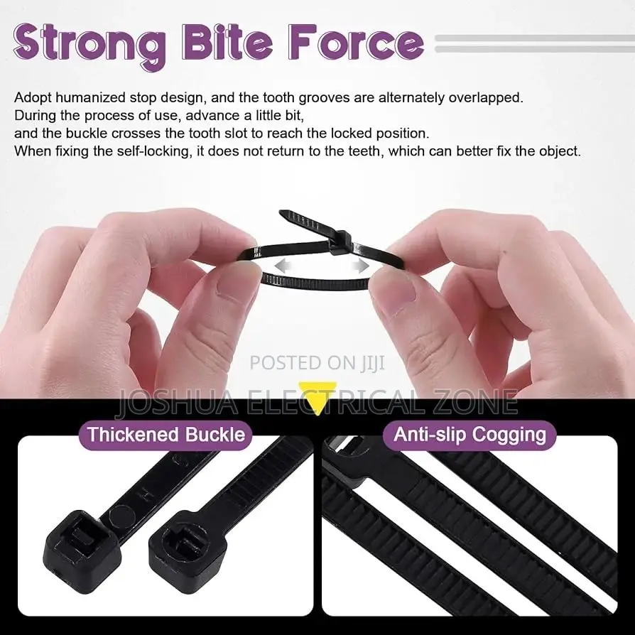 Cables Ties Nylon 3×100mm to 8×500mm Available