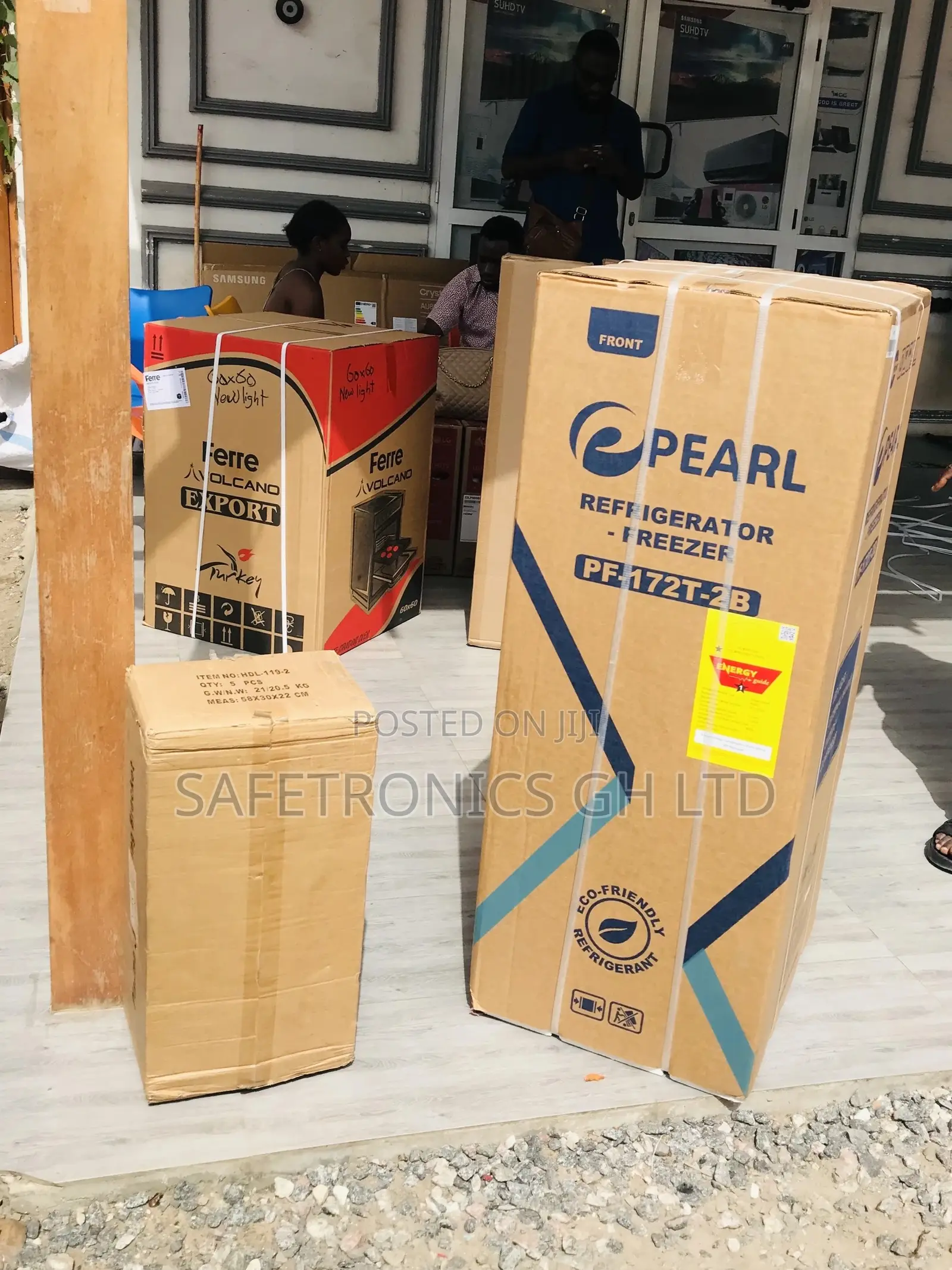 Pearl Electric PF-17T Topfreezer Doubledoor Gray Fridge