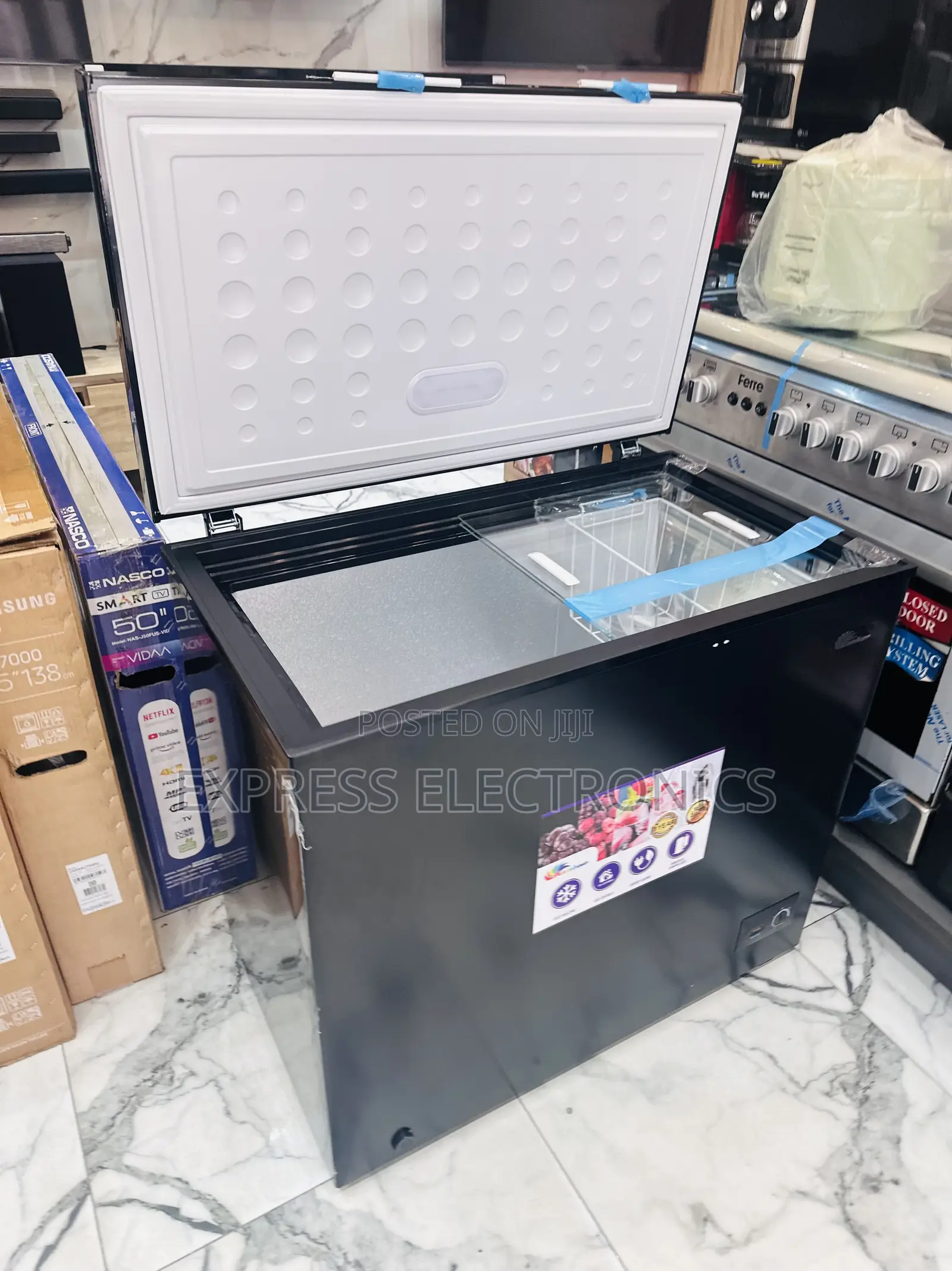 Quality Yet Affordable Black Chest Freezer 200L Rainbow