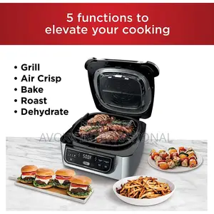 Ninja Ag301 Foodi 5-in-1 Indoor Electric Grill With Air Fry