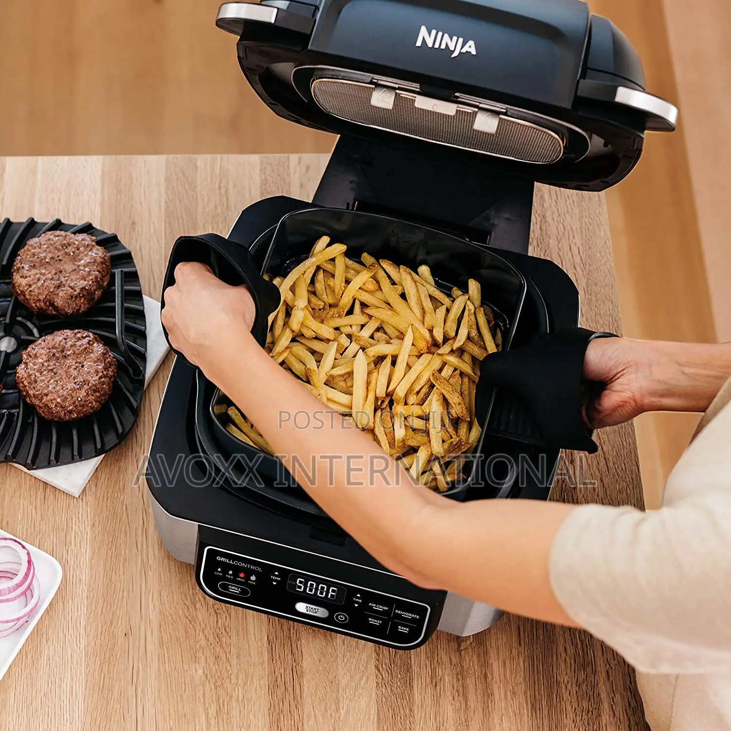 Ninja Ag301 Foodi 5-in-1 Indoor Electric Grill With Air Fry