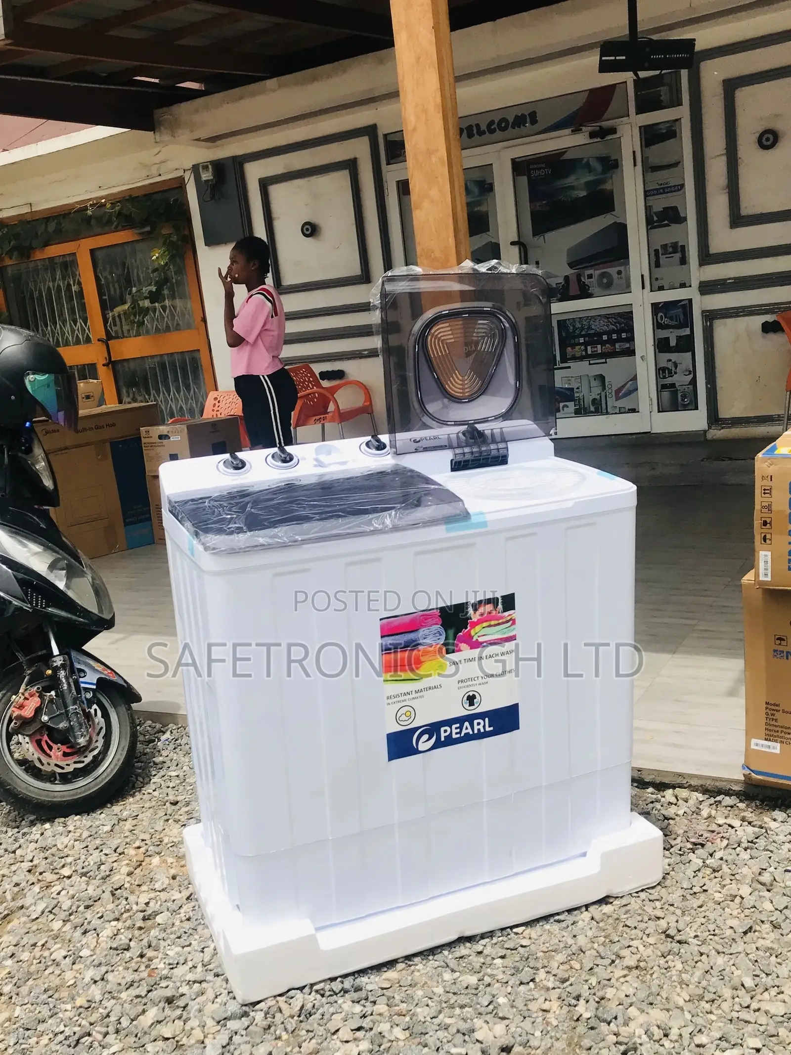 Electric 15kg Topload Semiautomatic Pearl Washingmachine