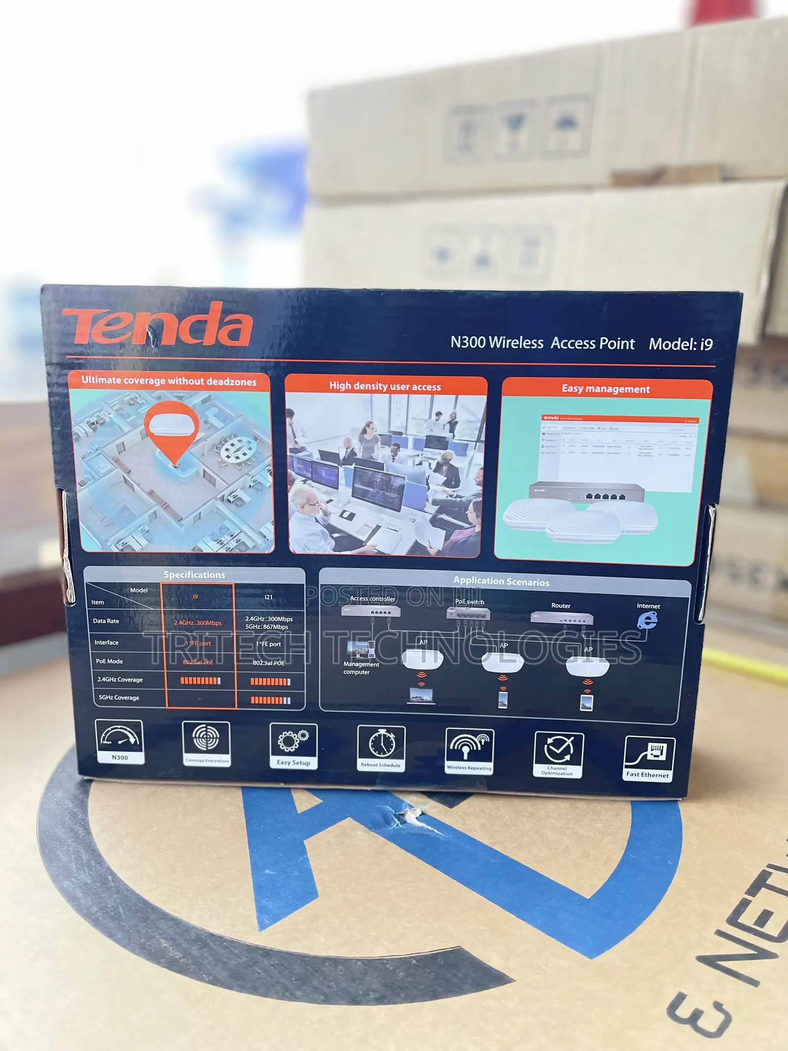 Tenda I9 Ac1200 Indoor Ceiling Access Point