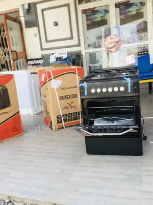 Black Volcano 4 Gas Cooker Oven With Grill 50x50
