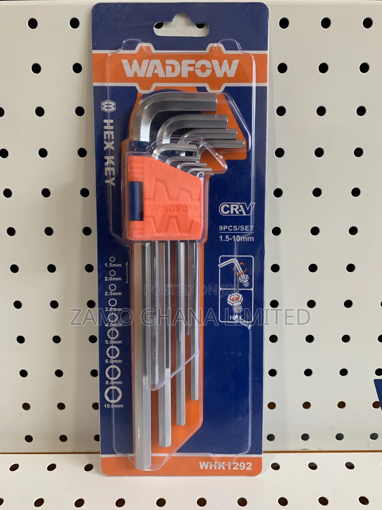 Hex Key /Extra Long Arm 9pcs - Whk1292