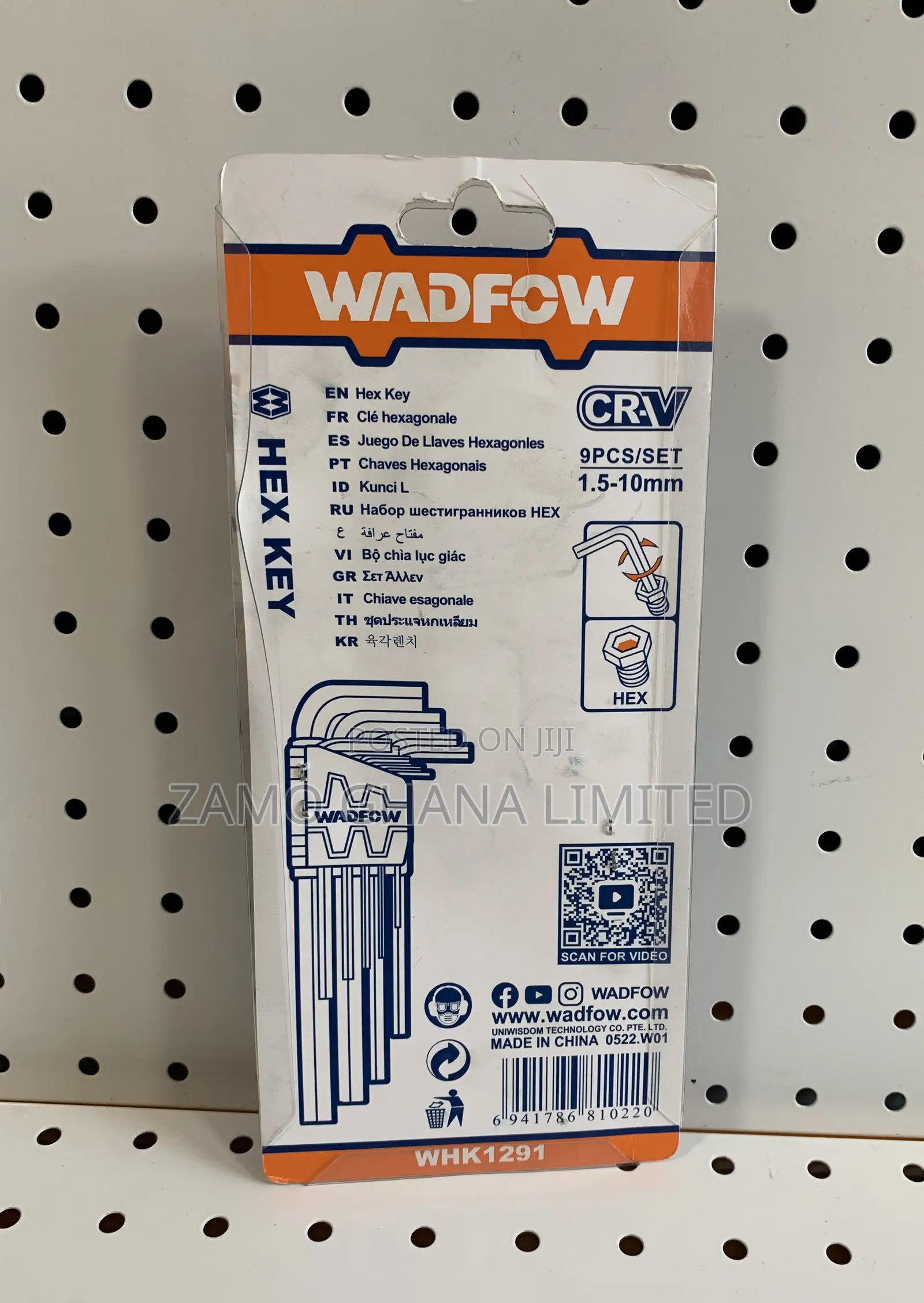Hex Key /Long Arm - Whk1291