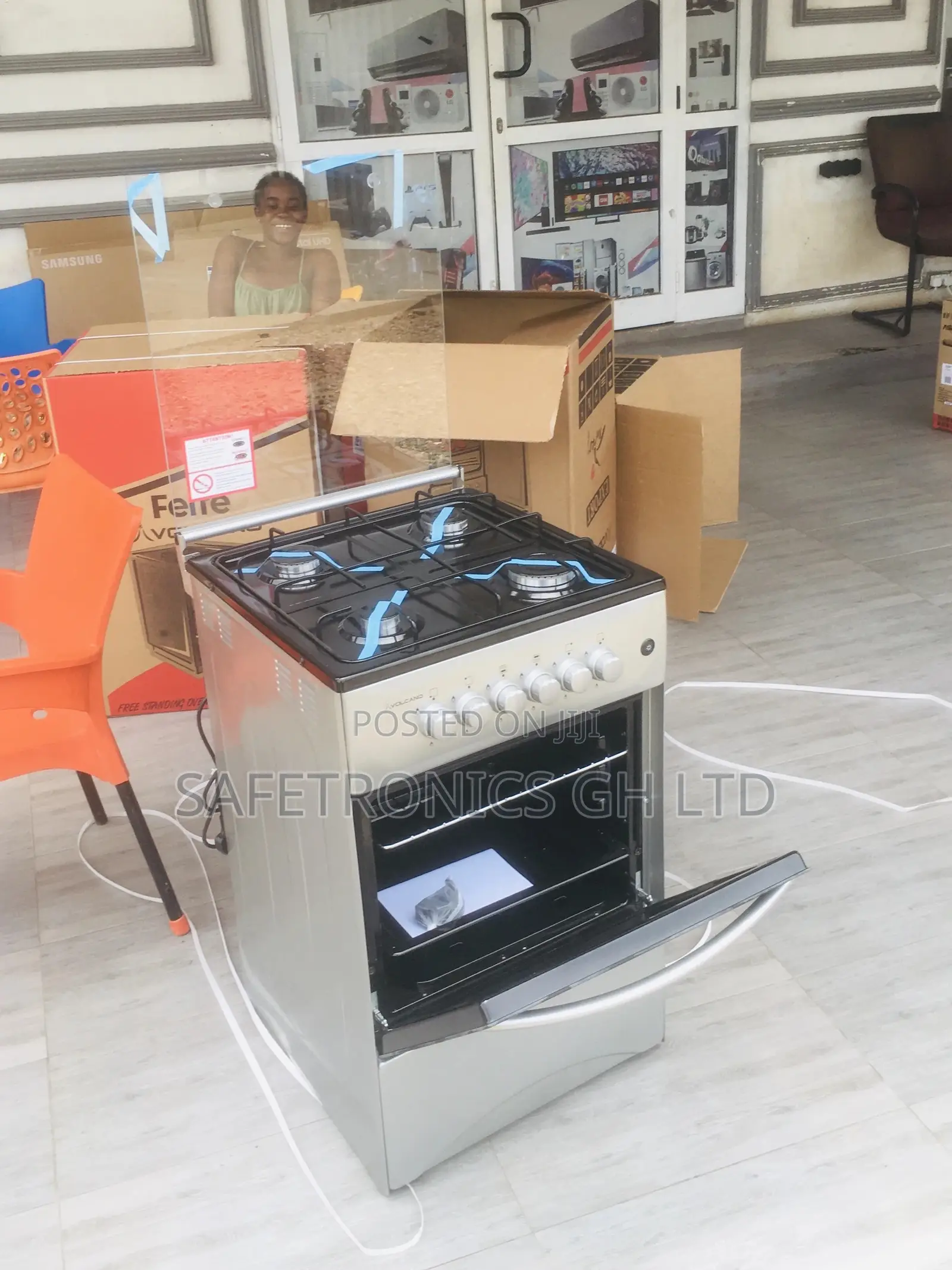 Volcano Oven With Grill 50x50 4 Gas Cooker