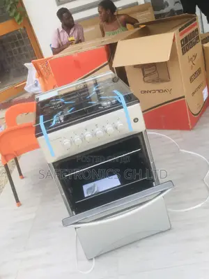 Gray Oven With Grill 50x50 Volcano 4 Gas Cooker