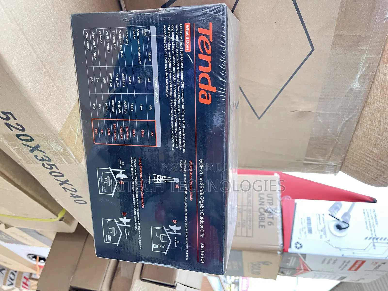 TENDA O9 5ghz Gigabit Outdoor CPE 23dbi 25KM