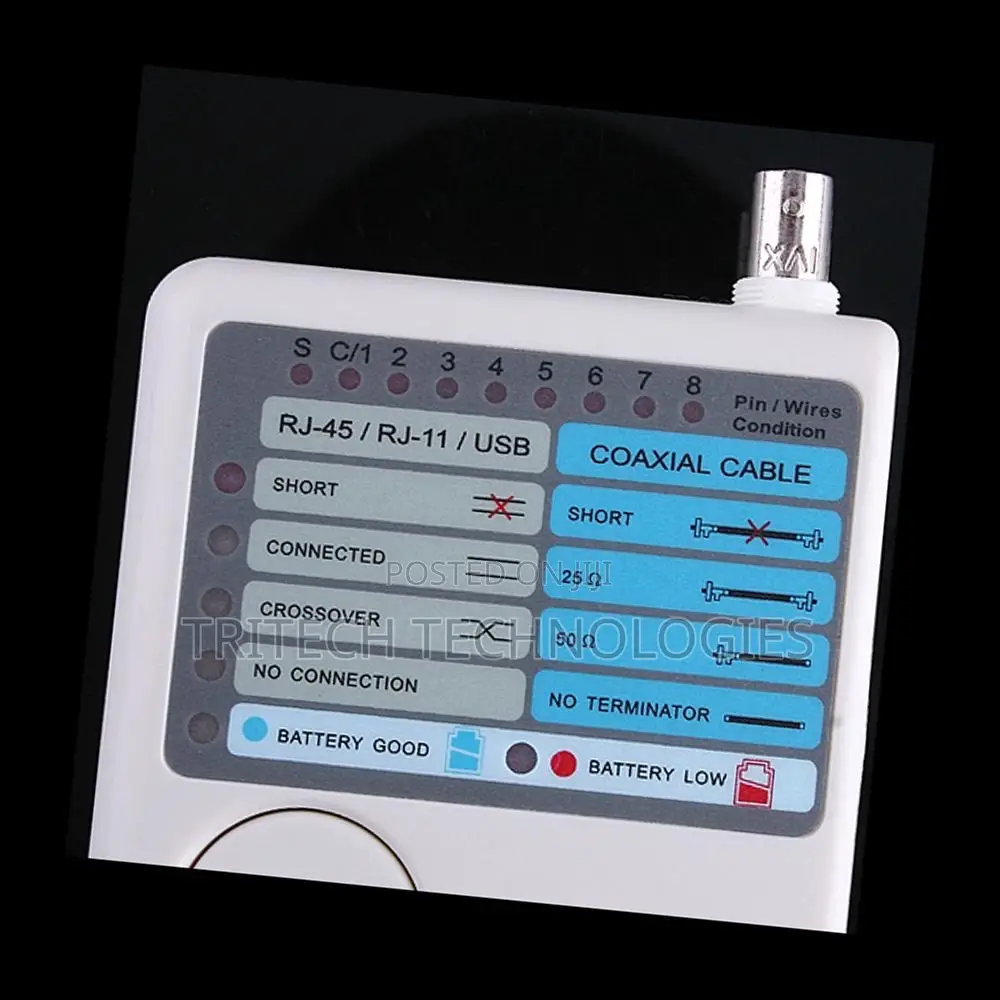 4 In 1 Remote Rj11 Rj45 USB BNC Lan Network Cable Tester