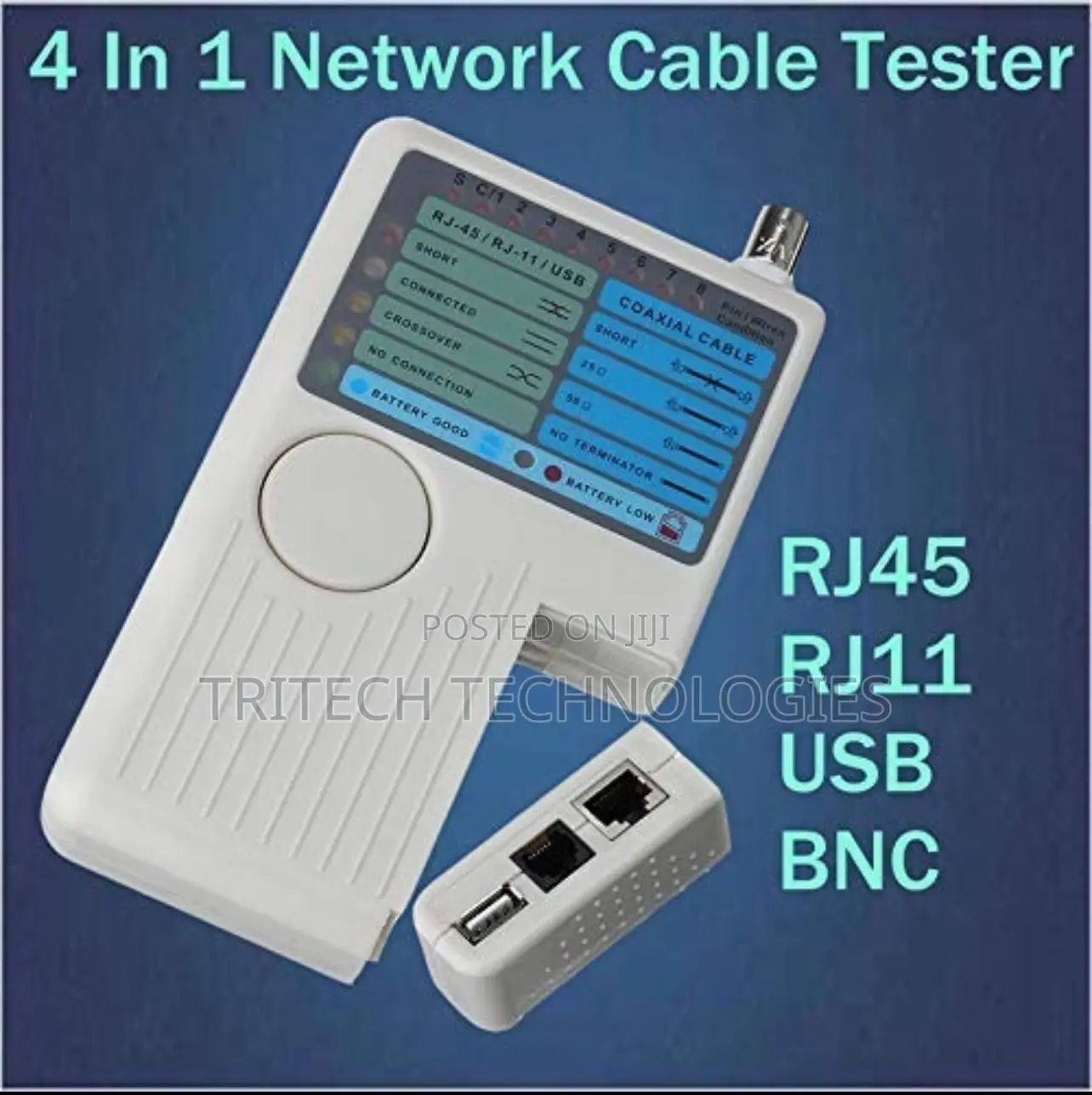 4 In 1 Remote Rj11 Rj45 USB BNC Lan Network Cable Tester