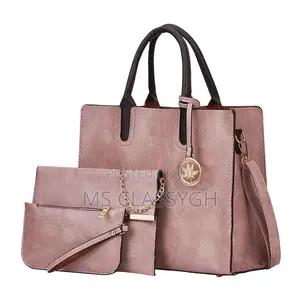 3in1 Women's Printed Casual PU Leather Messenger Handba