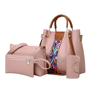 4 in 1 Fashion Women Shoulder Tote Sling Handbag Set Bag