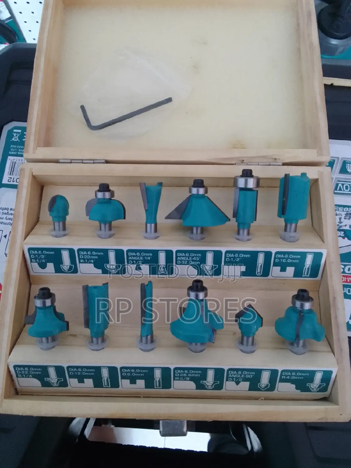 Total 12pcs Router Bits