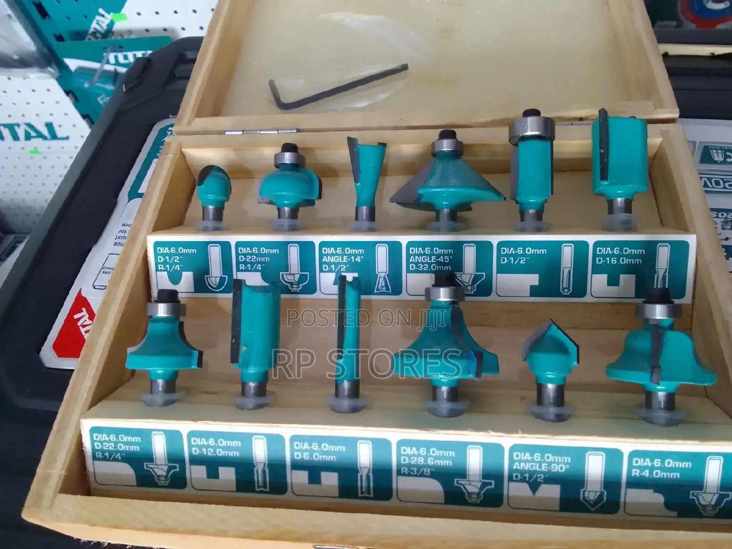 Total 12pcs Router Bits