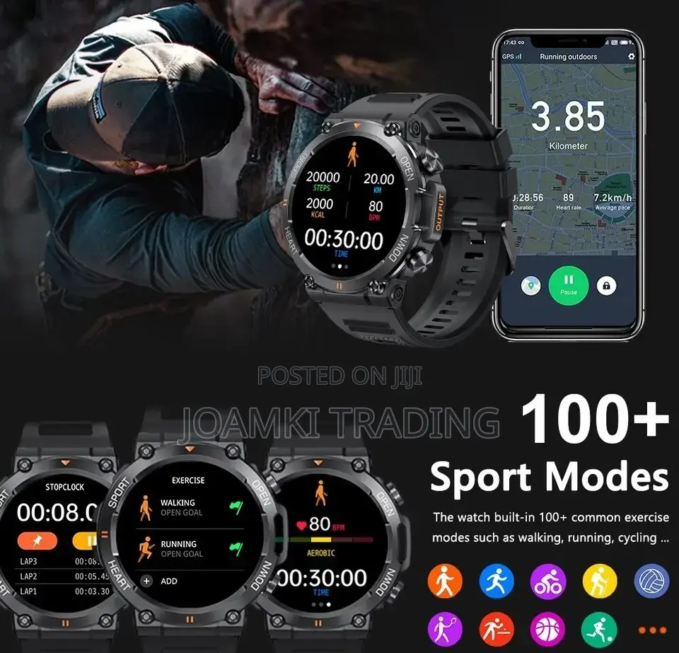 1.39 Inch Hd Bluetooth Call Smart Watch , Ip67, Android, Ios
