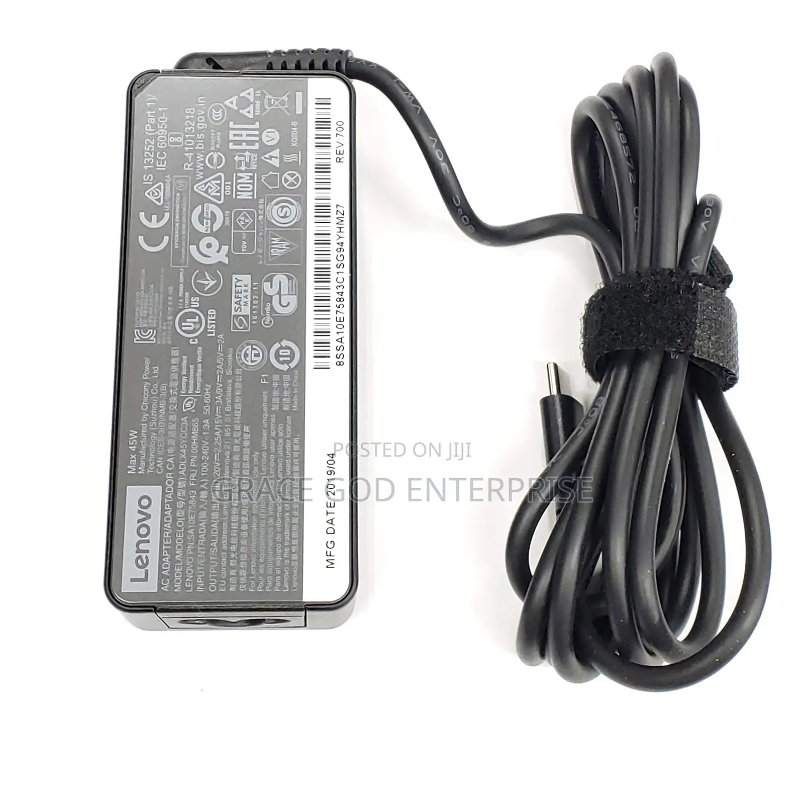 Original Lenovo Type C 45w Charger