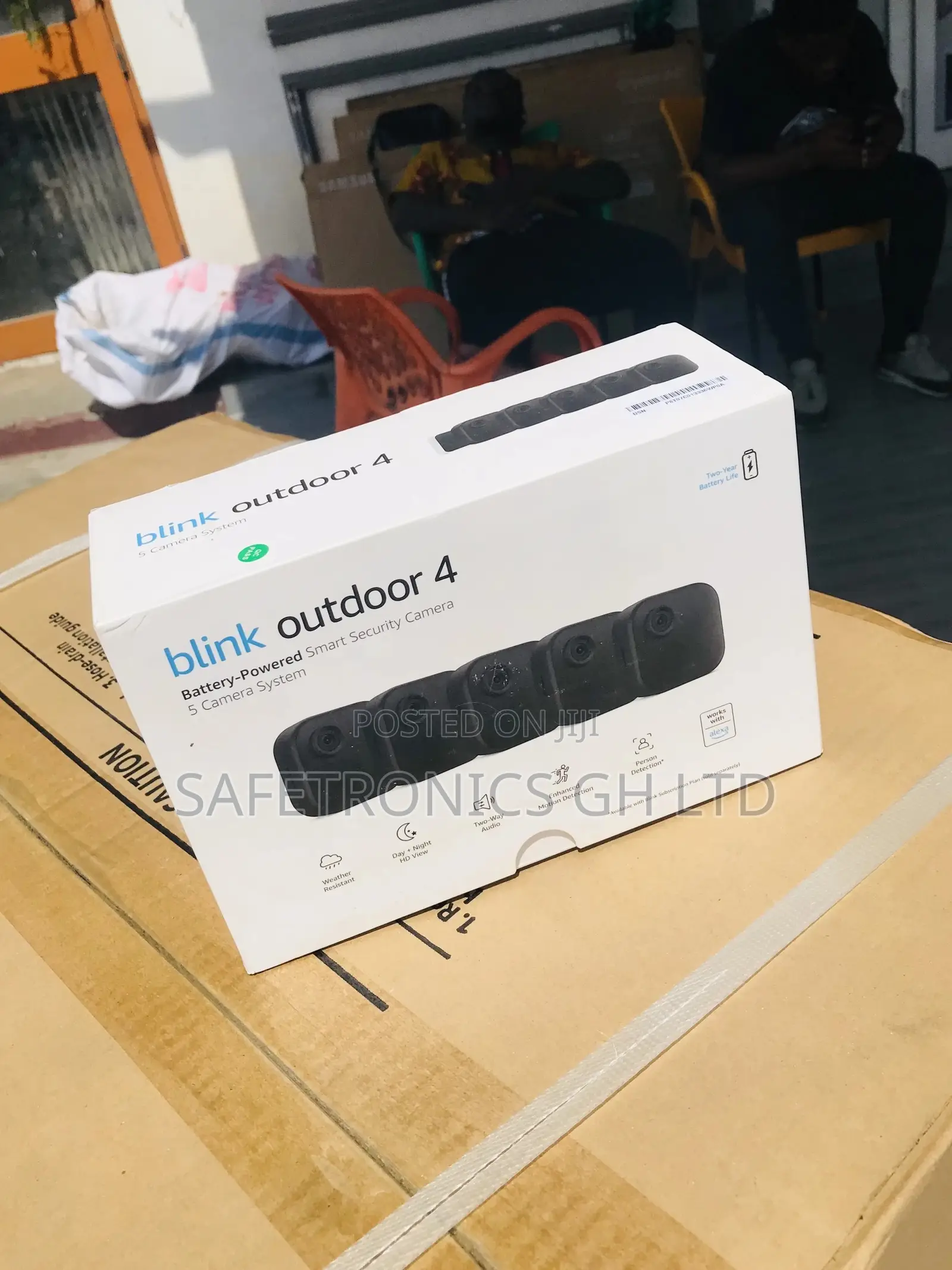 Affordable Security Camera Black Blinks Outdoor 4 Cam