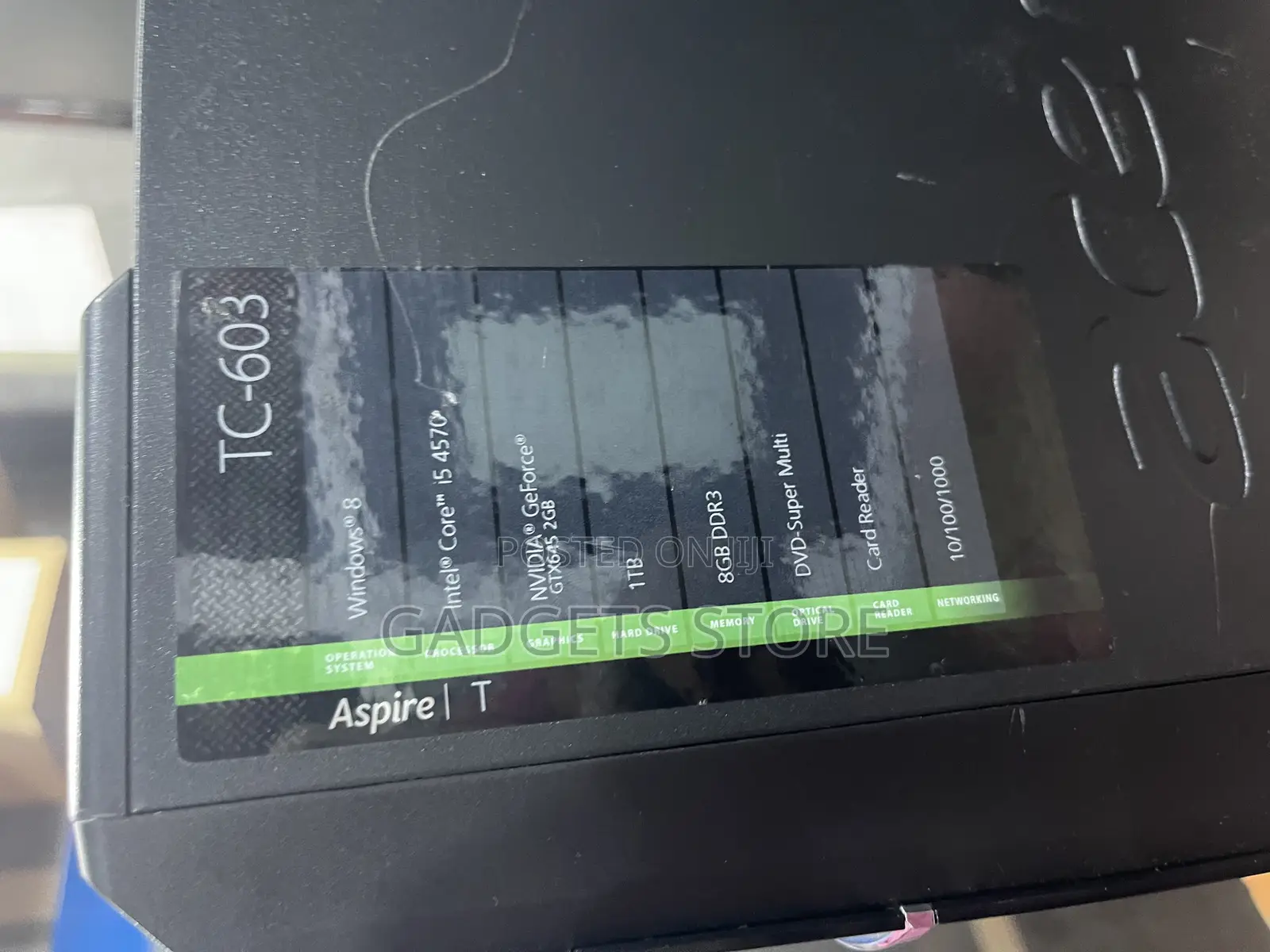 Desktop Computer Acer Aspire TC-603 16GB Intel Core I5 HDD 1T