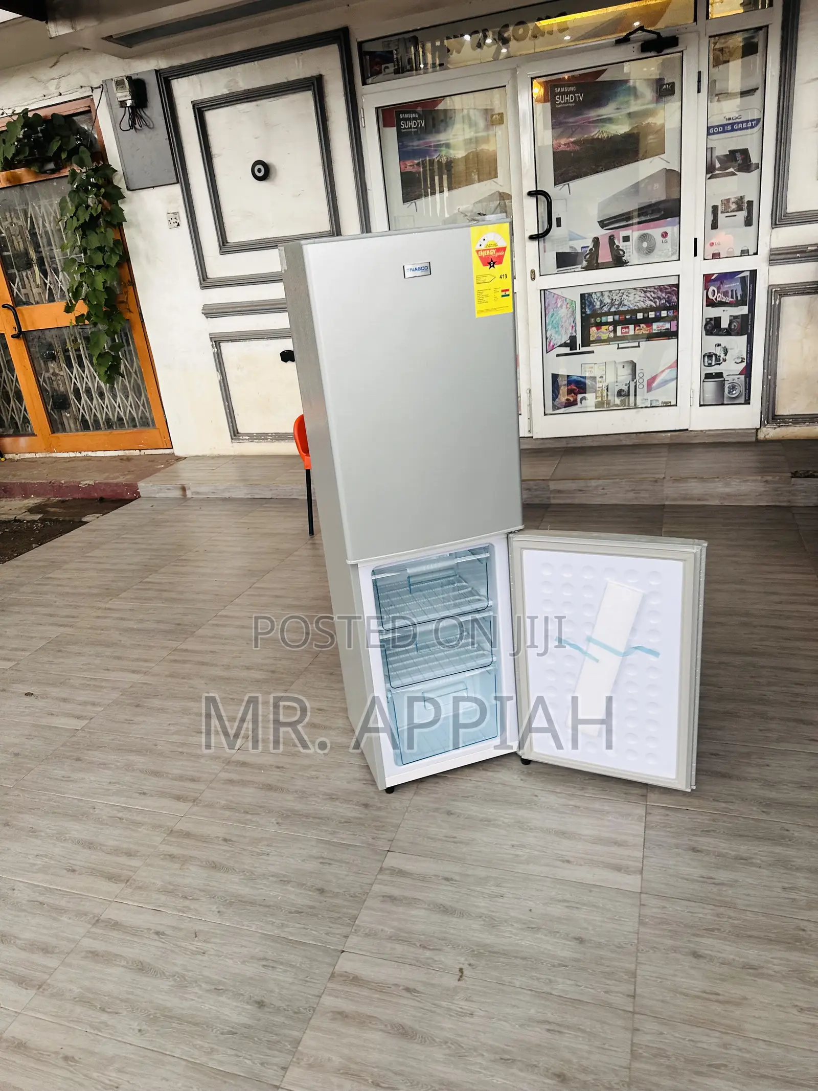 Well Design Nasco Nas 2-20fl Double Door Fridge(Gray).