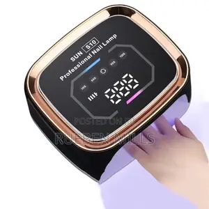 Black Rechargeable Wireless Sun S10 Gel Machine Nail Dryer