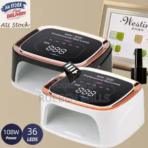 White Sun S10 Rechargeable Portable LCD Display Nail Dryer
