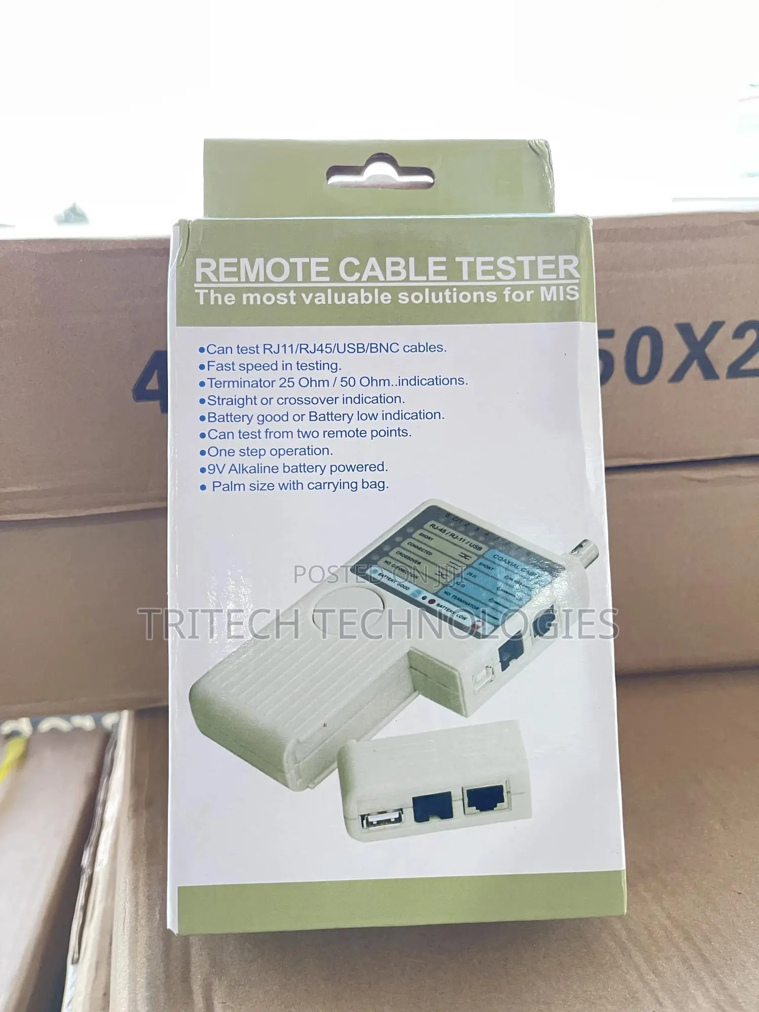 4 In 1 Remote Rj11 Rj45 USB BNC Lan Network Cable Tester