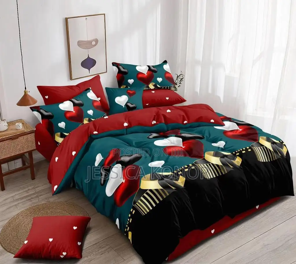 2 Super King Size Bedsheet With 4 Pillowcases