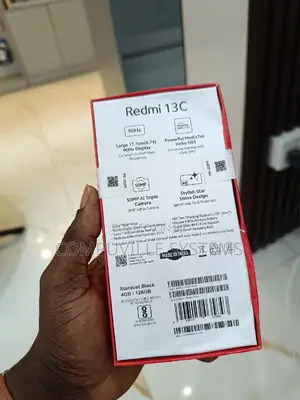 New Xiaomi Redmi 13C 128 GB Black