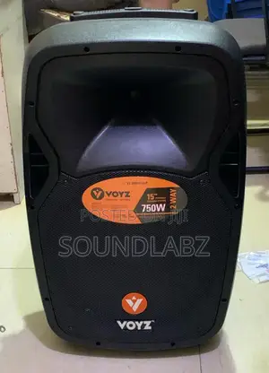Voyz 15" Powered 750w Pa Speaker With Bluetooth, Stand Mic