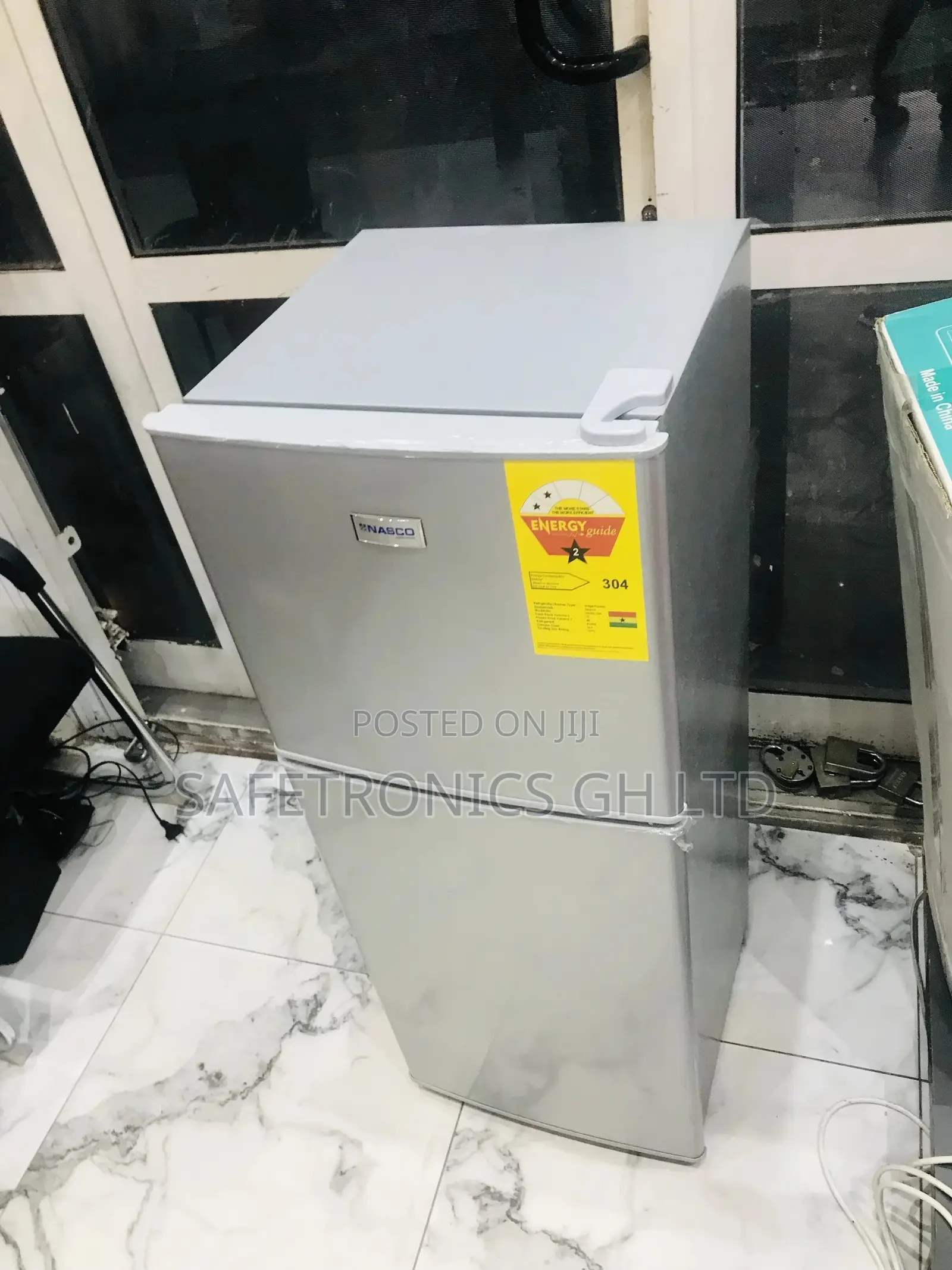 Boxed Nasf2-13fl Doubledoor Topfreezer Nasco Gray Fridge