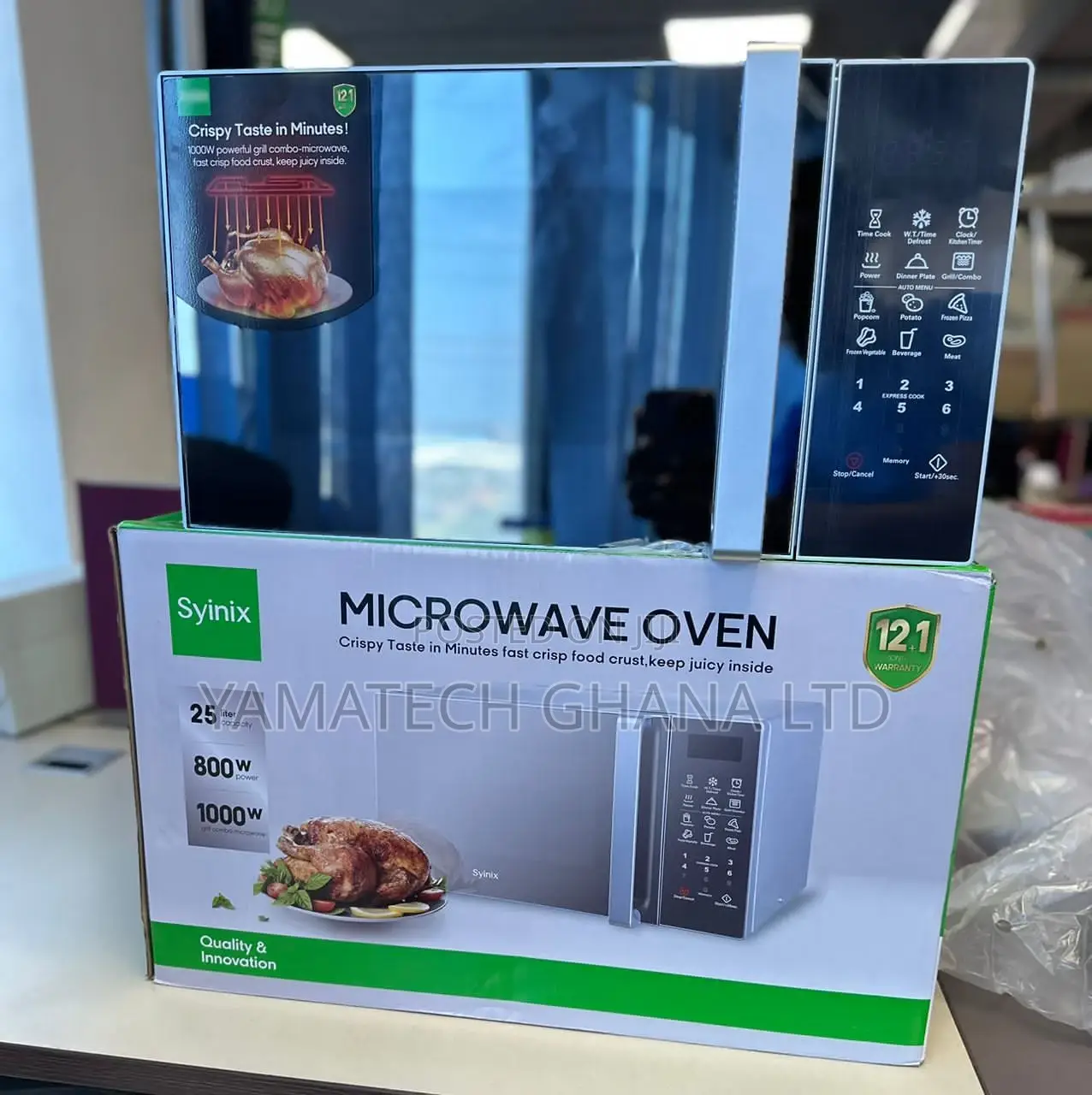 Syinix 25 Litre Digital (+Led Screen) Microwave With Grill