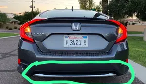 Original HONDA Civic Genuine Rear Diffuser
