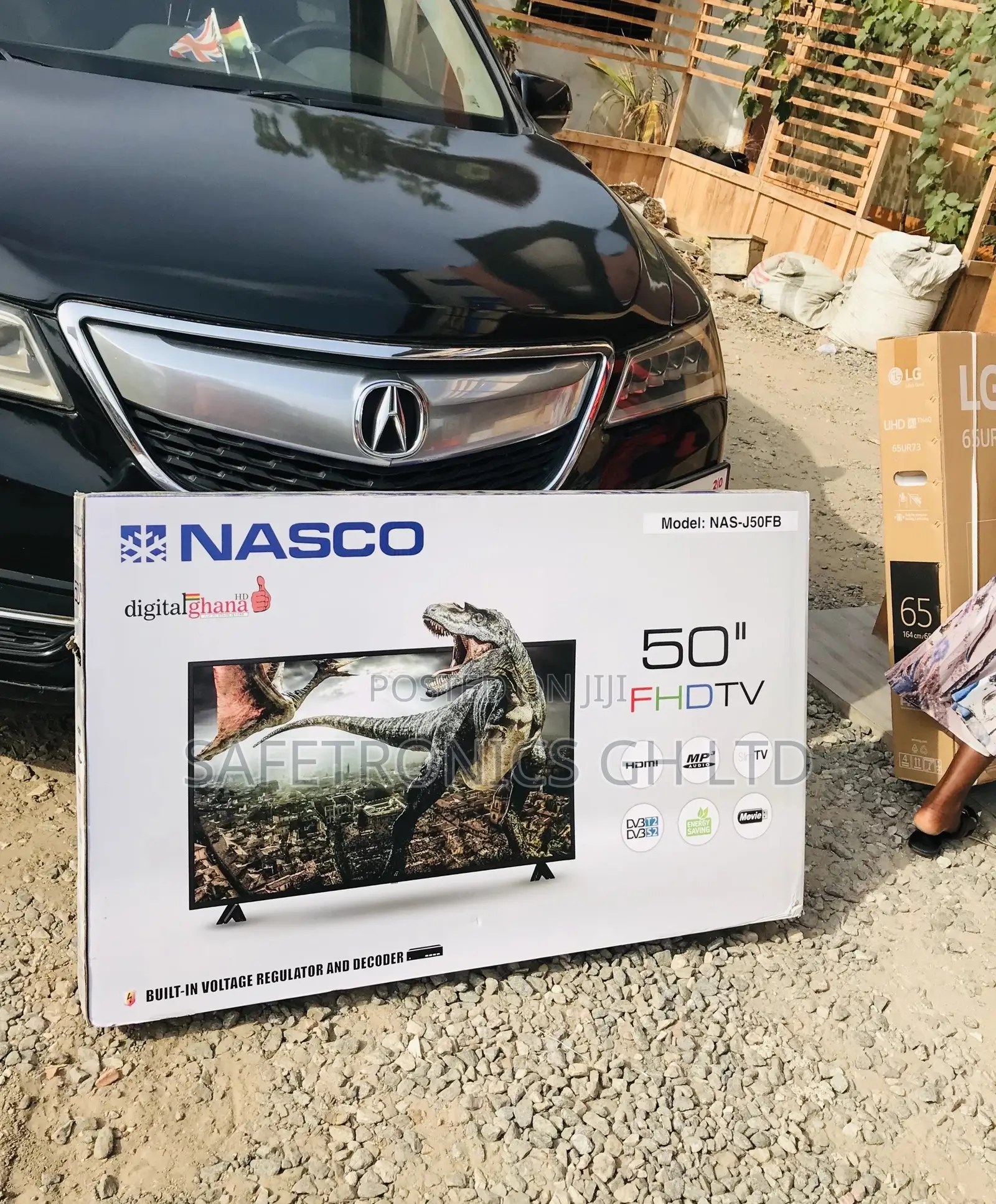 50 Inches Glossy Black Led Electric Full HD Nasco Tv