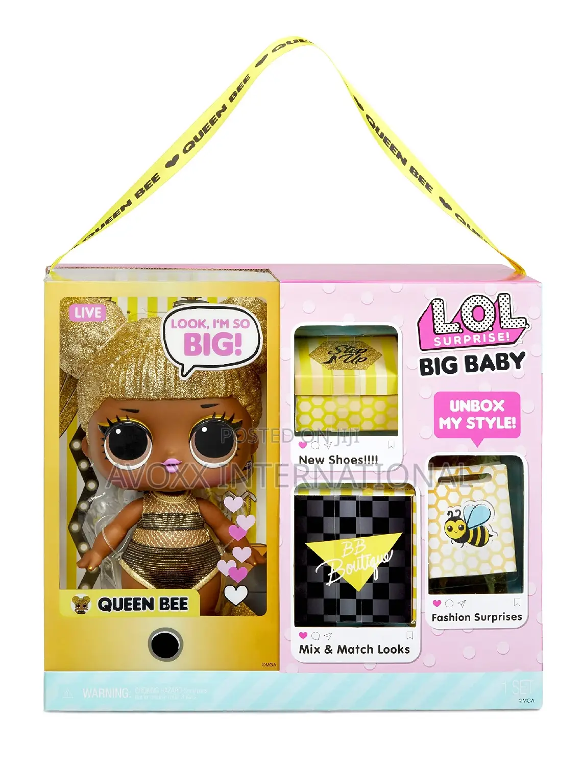 Lol Surprise Big Baby Queen Bee-11"Doll W/Colorful Surprises