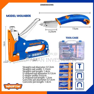 Wadfow WGU4B06 3 In 1 Staple Gun Set