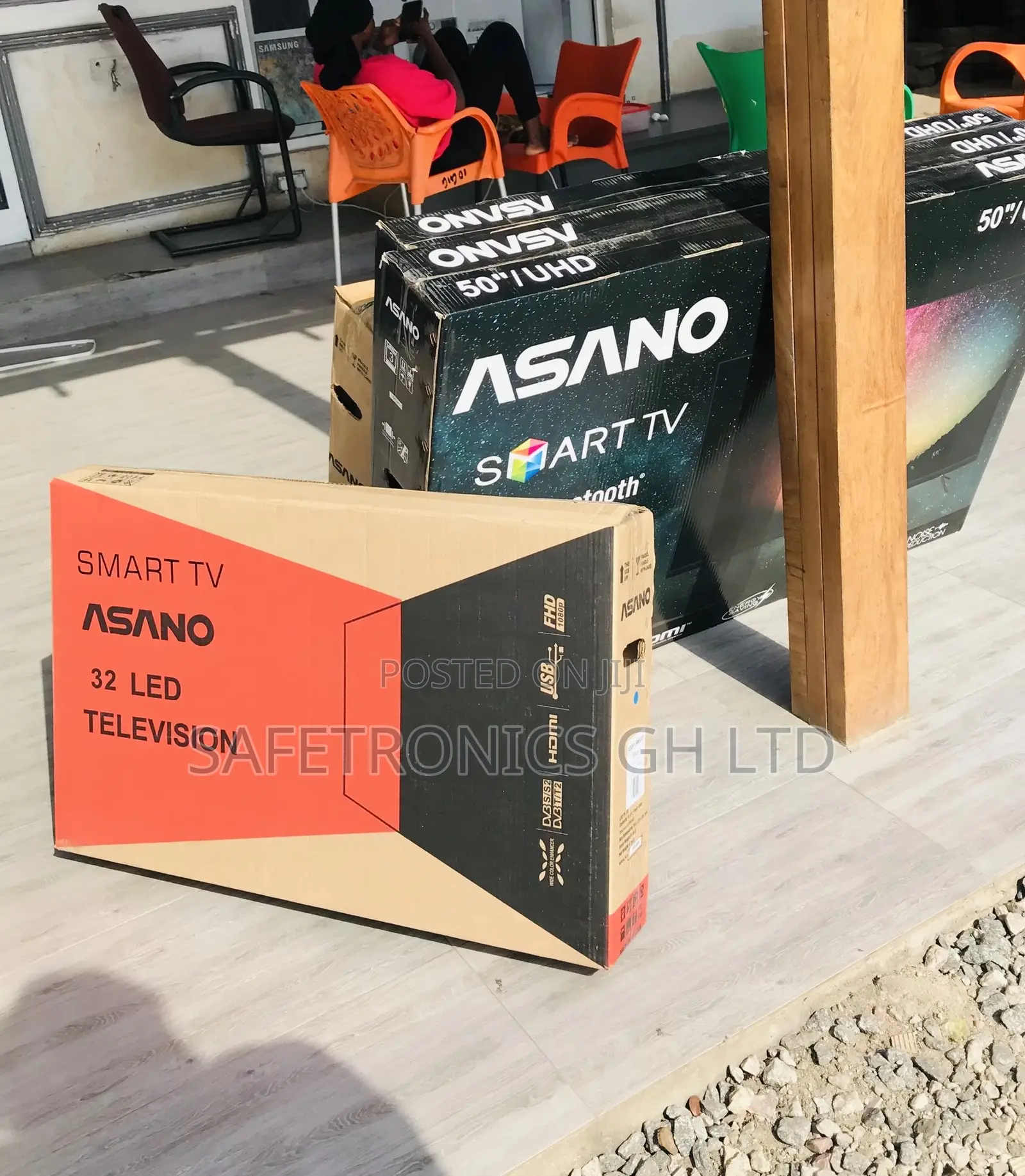 Smart 32 Inches Asano Glossy Led Black Electric Tv